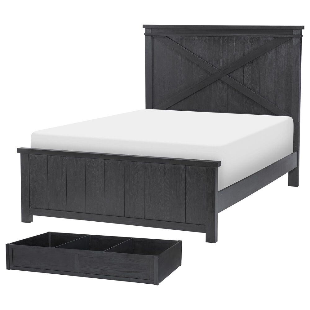 Legacy Classic Flatiron Full Panel Bed with Trundle in Midnight, , large