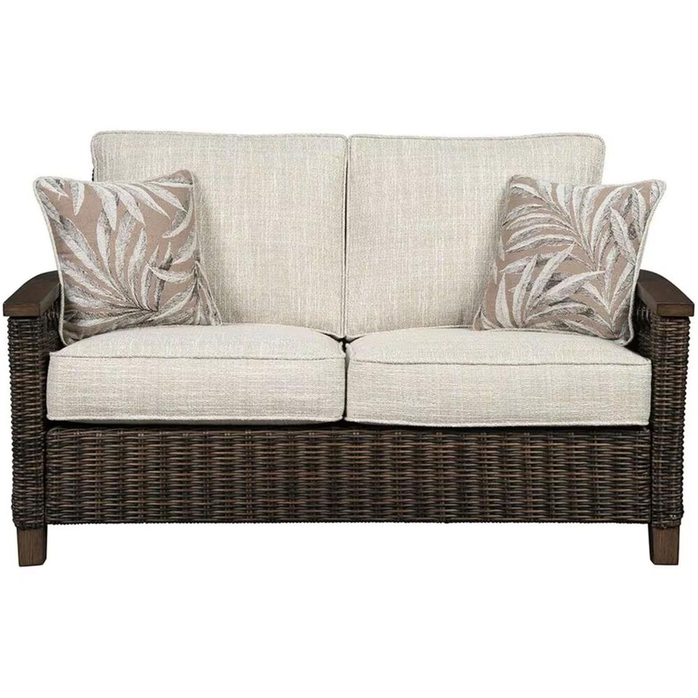 Signature Design by Ashley Paradise Trail Loveseat in Medium Brown, , large
