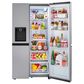 LG 27.2 Cu. Ft. Side-by-Side Refrigerator with Smooth Touch Ice Dispenser in Print Proof Stainless Steel, , large