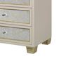Century Avery 3-Drawer Nightstand in Pale, Neutral and Gold, , large