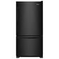Whirlpool 22 Cu. Ft. Bottom-Freezer Refrigerator with Freezer Drawer in Black, , large
