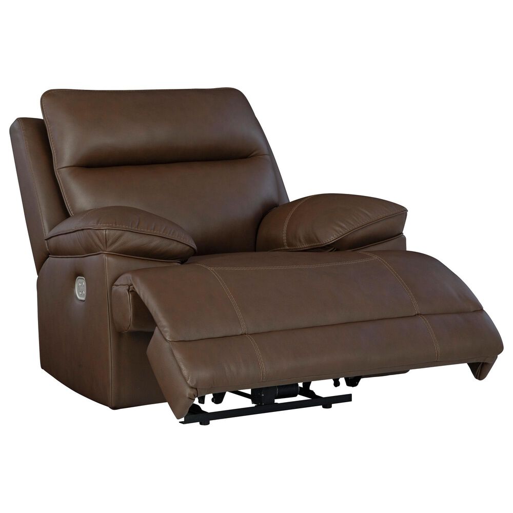 Ashley VonRyan Power Recliner with Adjustable Headrest in Tobacco, , large