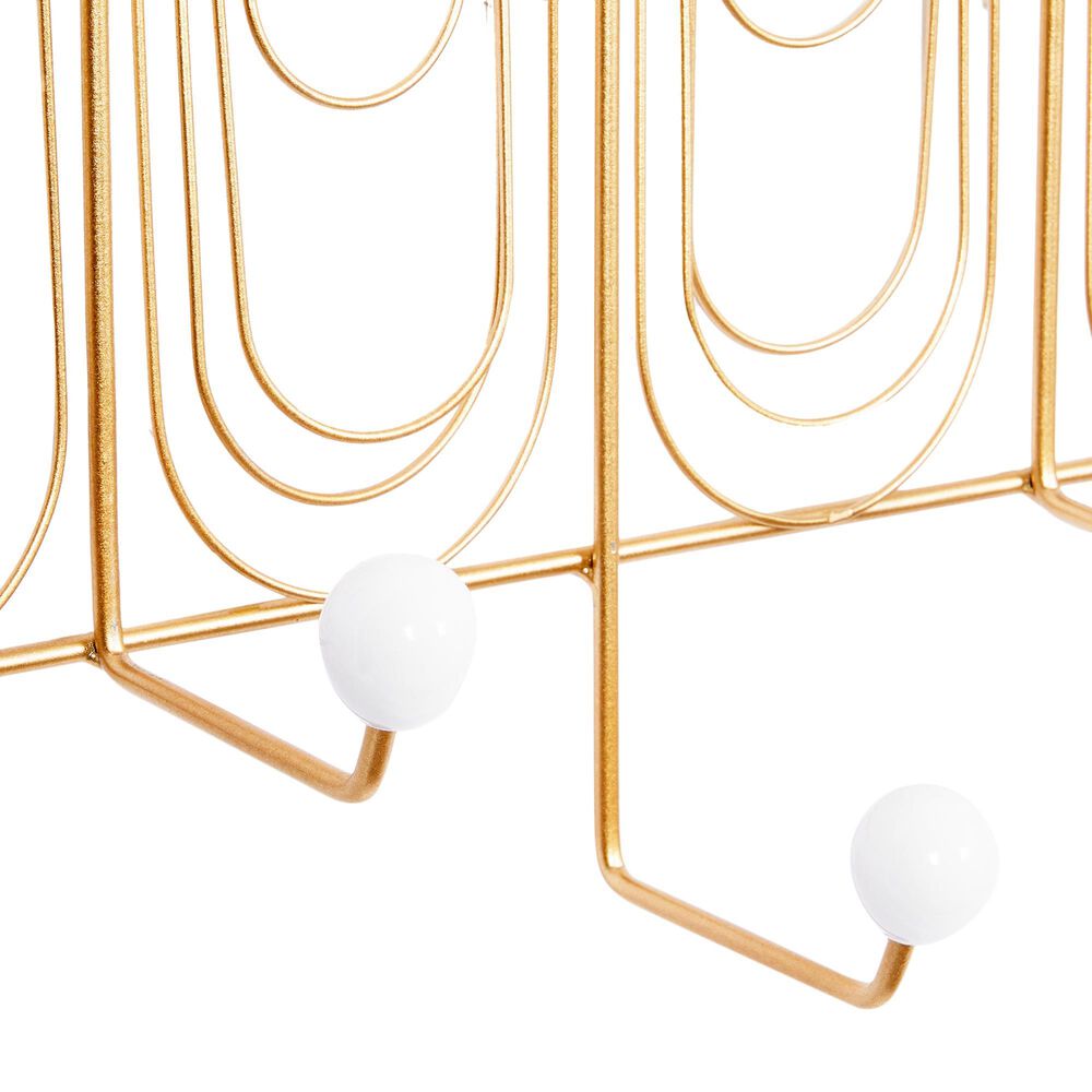 Maple and Jade Metal Glam Wall Hook in Gold &#40;Set of 3&#41;, , large