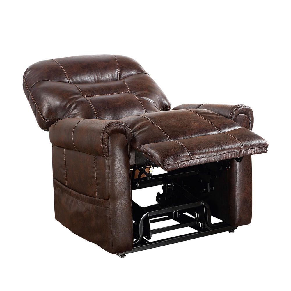 Walnut and Massage Lift Recliner Power NFM in Silver with | Heat Ottawa Steve