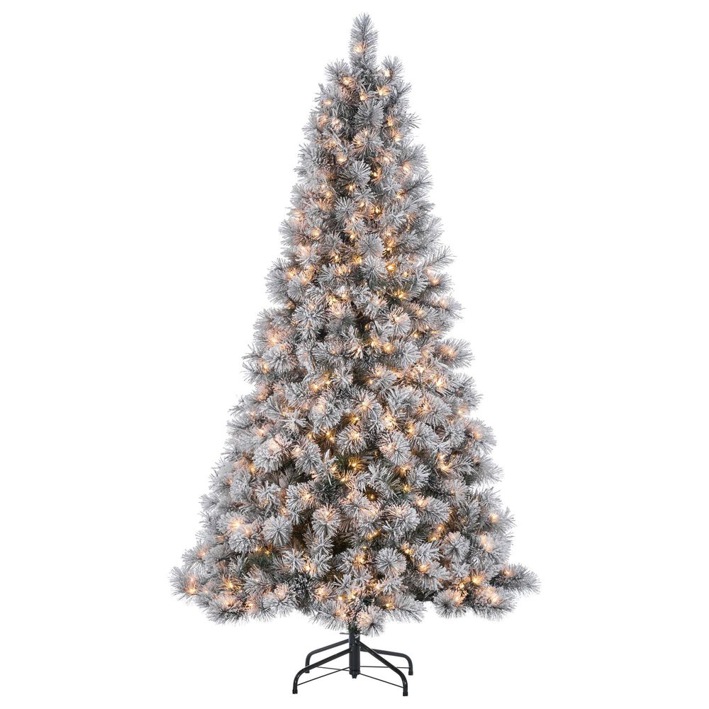 The Gerson Company 7.5" Pre-Lit Boise Pine Christmas Tree in Green, , large