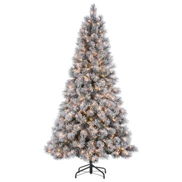 The Gerson Company 7.5" Pre-Lit Boise Pine Christmas Tree in Green, , large