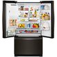 Whirlpool 27 Cu. Ft. 36" Wide French Door Refrigerator in Fingerprint Resistant Black Stainless Steel with Dual Icemakers, , large