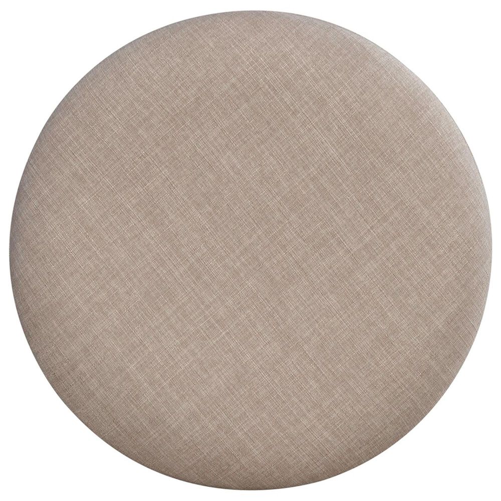 Belle Furnishings City Scape Upholstered Swivel Console Stool in Burnished Beige, , large
