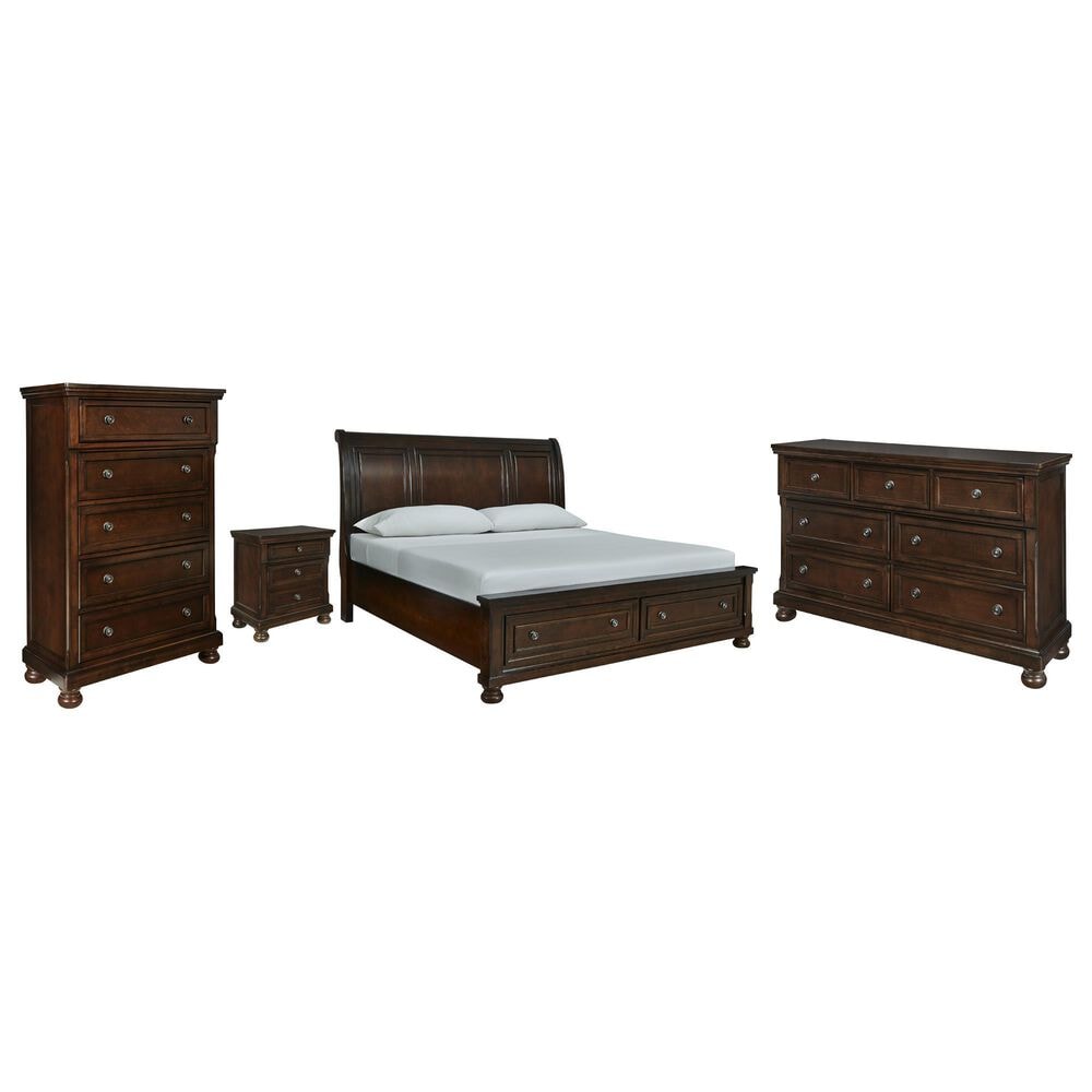 Millenium Porter 5-Piece King Bedroom Set in Rustic Brown, , large