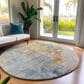 Dalyn Rug Company Bresca 8" Round Linen Indoor/Outdoor Area Rug, , large