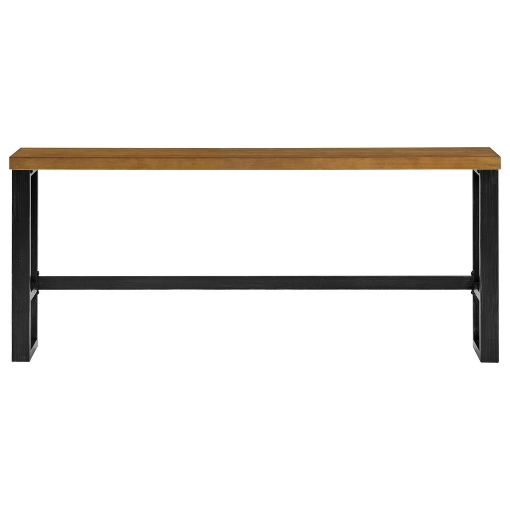 Linden Boulevard Haywood Sofa Bar Table in Brown and Gunmetal, , large