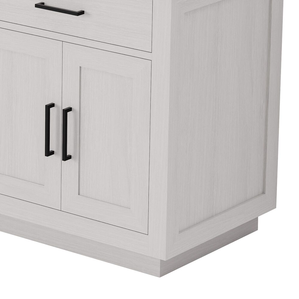Lexora Home Abbey 72&quot; Double Bathroom Vanity in White Oak with 2 cm White Quartz Top and Rectangular Sinks, , large