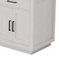 Lexora Home Abbey 72" Double Bathroom Vanity in White Oak with 2 cm White Quartz Top and Rectangular Sinks, , large