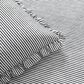 Triangle Home Fashions Ticking Stripe 3-Piece King Bedspread Set in Black, , large