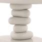 Furniture of America Rene Glossy End Table in Cream, , large