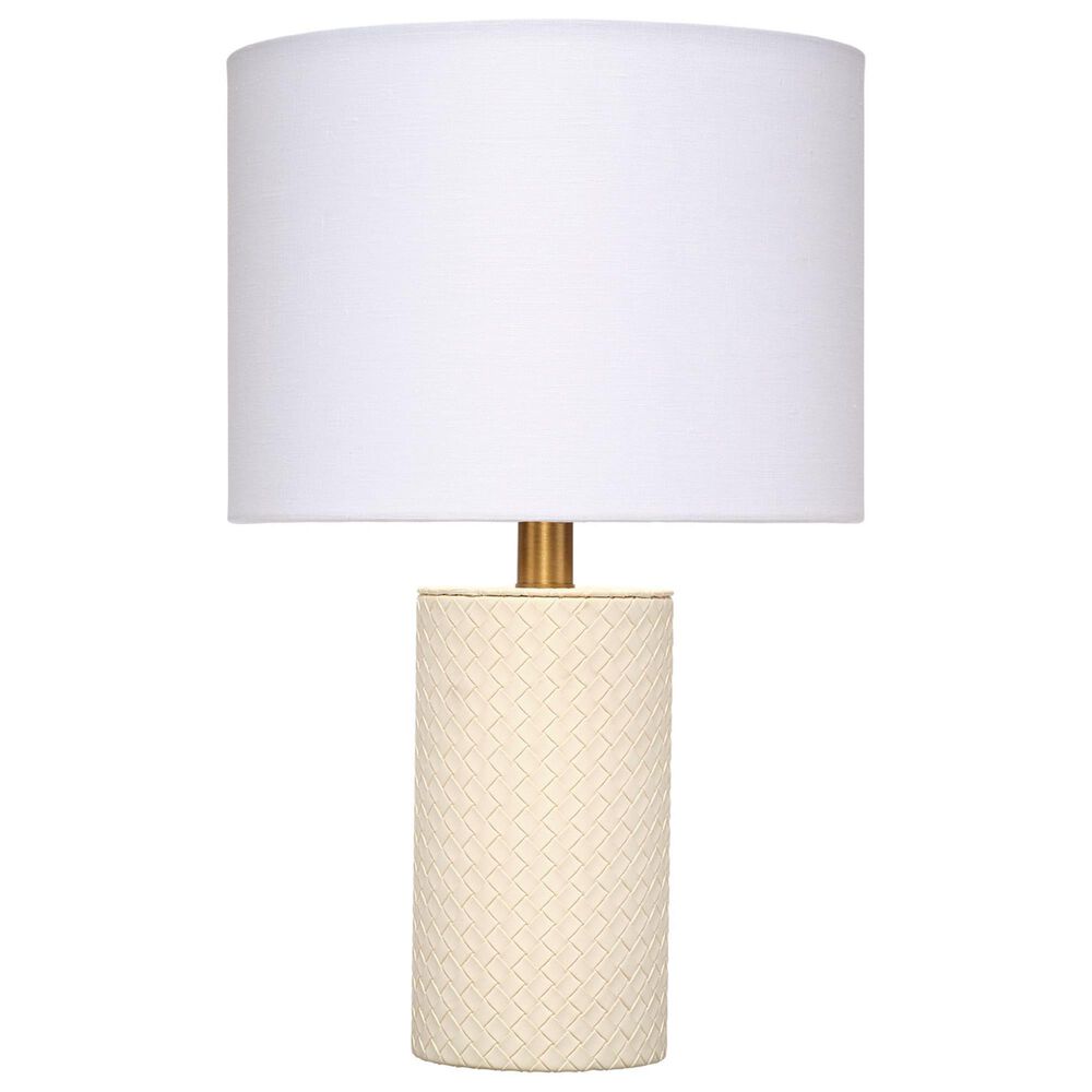 Splendor Living Kingswell Table Lamp in Cream and Antique Brass, , large