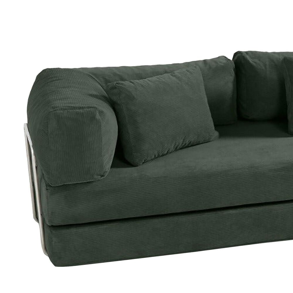 Jaxx Unsofa Stationary Sofa in Forest Dark Green, , large