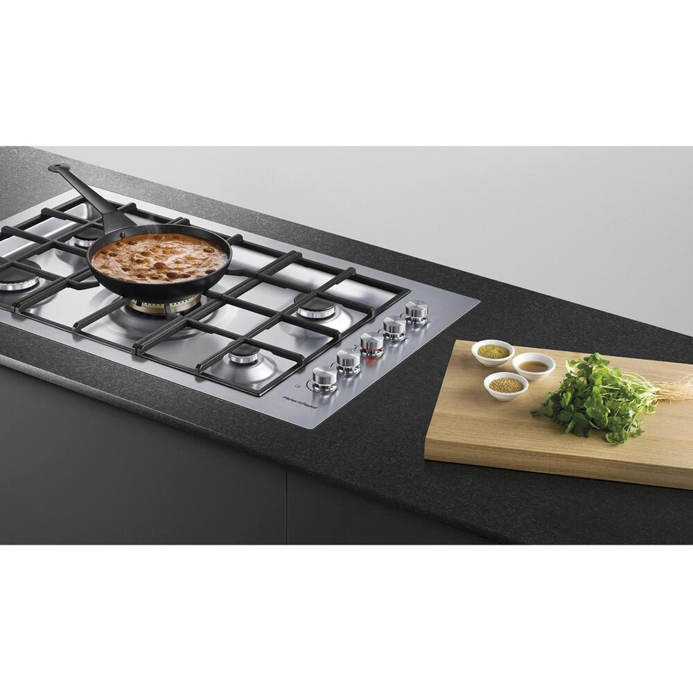 Fisher &amp; Paykel 36" Liquid Propane Gas Cooktop in Stainless Steel, , large