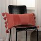 Rizzy Home 14" x 26" Polyester Filled Lumbar Pillow in Red, , large
