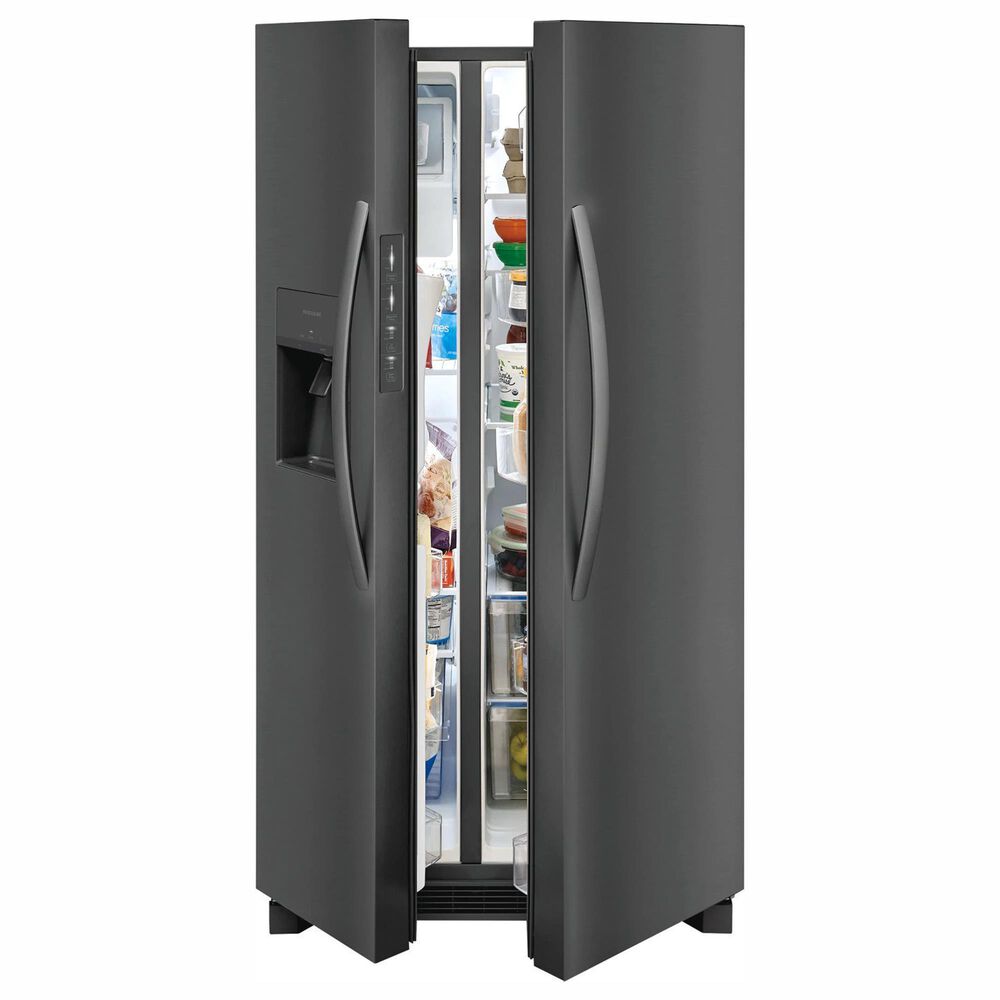 Frigidaire 25.6 Cu. Ft. Standard Depth Side-by-Side Refrigerator in Black Stainless Steel, , large
