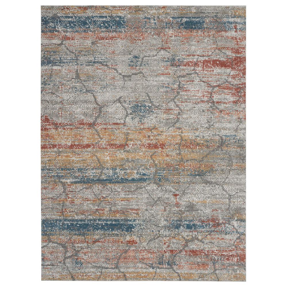 Nourison Rustic Textures Multicolor 7"10" x 10"6" Area Rug, , large