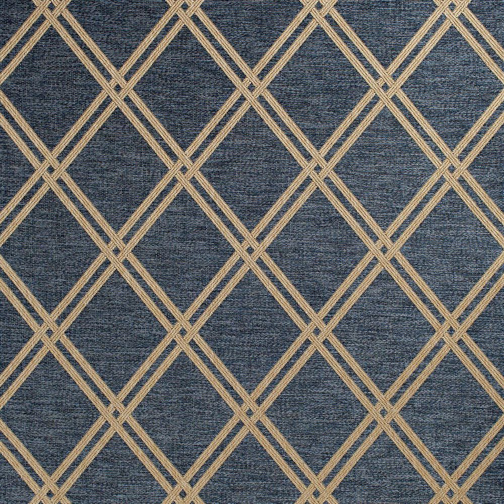 Trisha Yearwood Rug Collection Gather Minot 6&#39;7&quot; x 9&#39;6&quot; Cobalt and Natural Area Performance Rug, , large