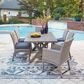 Ashley Half Moon Beach Dining Table in Gray, , large