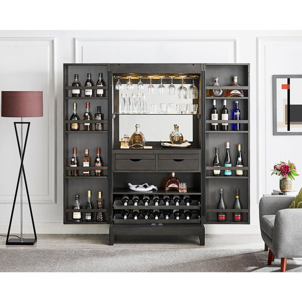 Imperial Sophia Bar Cabinet in Smoke, , large