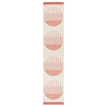 Surya Alfresco 2"5" x 11"10" Pearl, Garnet and Camel Indoor/Outdoor Runner, , large