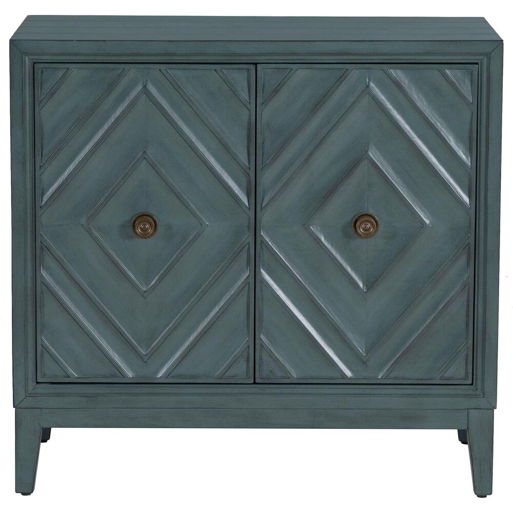 Linon Home Decor Jaylan 2-Door Cabinet in Blue, , large