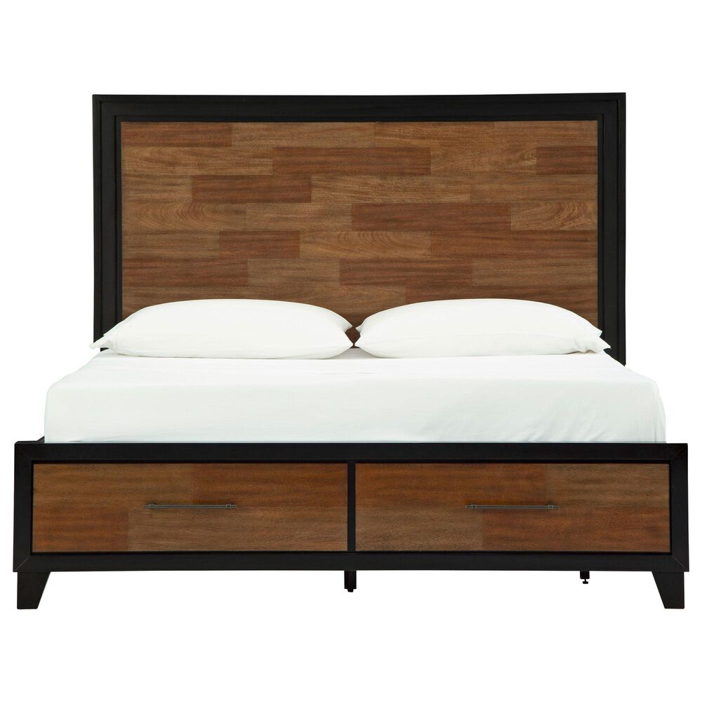Ashley Kraeburn 3-Piece King Bedroom Set in Brown and Black, , large