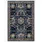 Safavieh Micro-Loop 4" x 6" Black and Green Area Rug, , large
