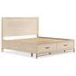 Furniture of America Sandnes 6-Piece Queen Bedroom Set in Light Oak, , large