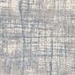 Nourison Rush 4" Round Ivory and Blue Area Rug, , large