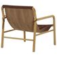 Joybird Hazel Leather Accent Chair in Chocolate and Natural, , large