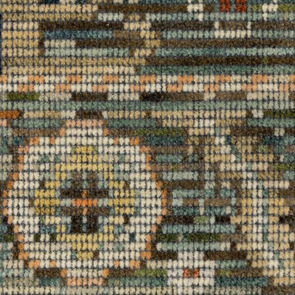 Oriental Weavers Legacy Green, Orange and Blue 6'7" x 9'6" Area Rug, , large