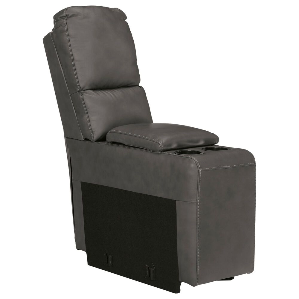 Ashley 3-Piece Power Symmetrical Reclining Sectional Loveseat with Console in Anchor, , large