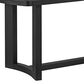 Mayberry Hill Portland Rectangular Trestle Dining Table in Black - Table Only, , large