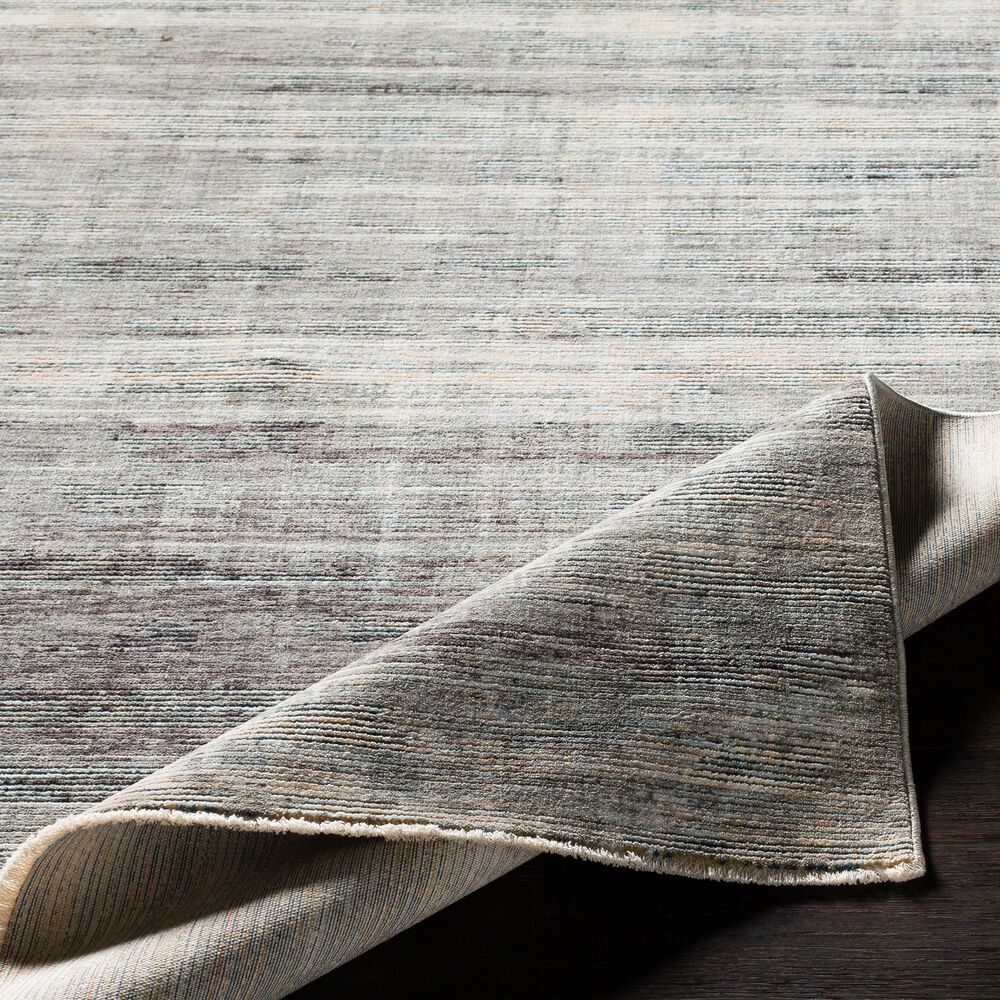 Surya Presidential PDT-2309 5&#39; x 8&#39; Charcoal, Ivory and Blue Area Rug, , large