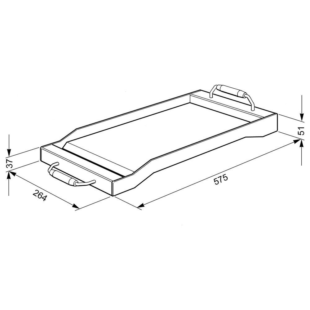 Smeg USA Teppanyaki Gas Grill Plate for Range and Cooktop in Stainless Steel, , large
