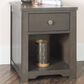 Foundations Worldwide Harmony Night Stand in Dapper Gray, , large