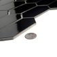 Emser Catch Glossy Black 2" x 2" Hexagon on 10" x 13" Porcelain Mosaic Sheet, , large