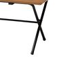 Baxton Studio Mariela Coffee Table with Basket in Natural Brown and Black, , large