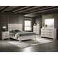 Crown Mark Lorriane Queen Panel Bed in Antique White, , large
