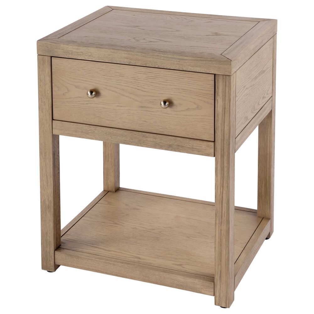Butler Specialty Company Nora 1-Drawer 21" Nightstand in Light Oak, , large