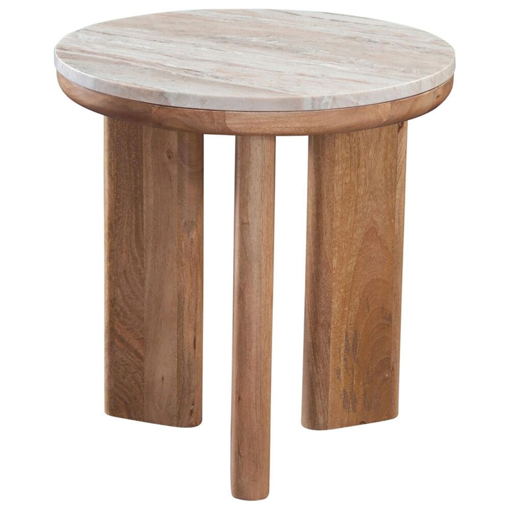 Steve Silver Sidney End Table in Brown and Honey, , large