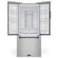 THOR KITCHEN Gordon Ramsay 17.5 Cu. Ft. Counter Depth French Door Refrigerator with Navy Blue Handle Kit in Stainless Steel, , large