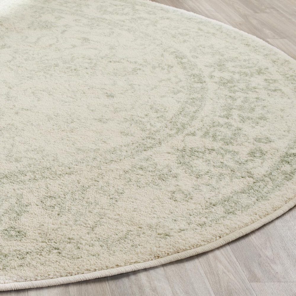 Safavieh Adirondack ADR109V-6R 6&#39; x 6&#39;  Ivory/Sage Round Rug, , large