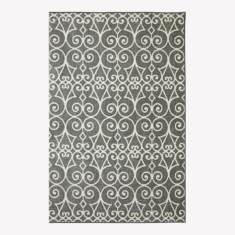 Karastan Euphoria Fasney 90260 3'6" x 5'6" Ash Grey Area Rug, , large