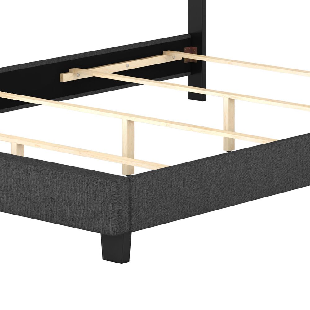 Accent Ravenna Full Upholstered Bed in Charcoal, , large
